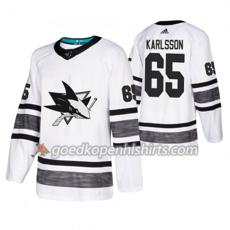 San Jose Sharks Erik Karlsson 65 2019 All-Star Adidas Wit Authentic Shirt - Mannen
